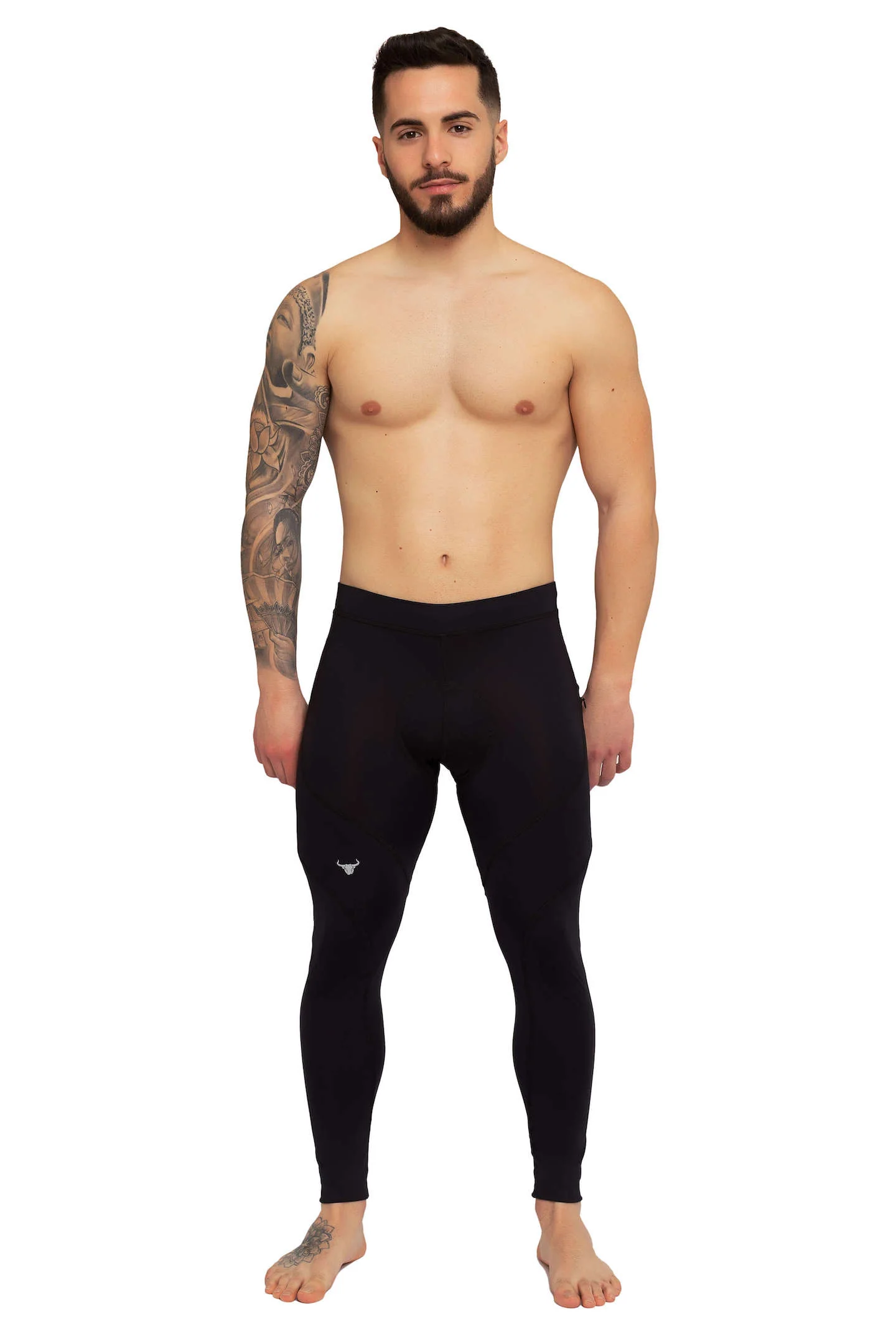 Black/Black Biker Tights (Seat Pad) - Image 7