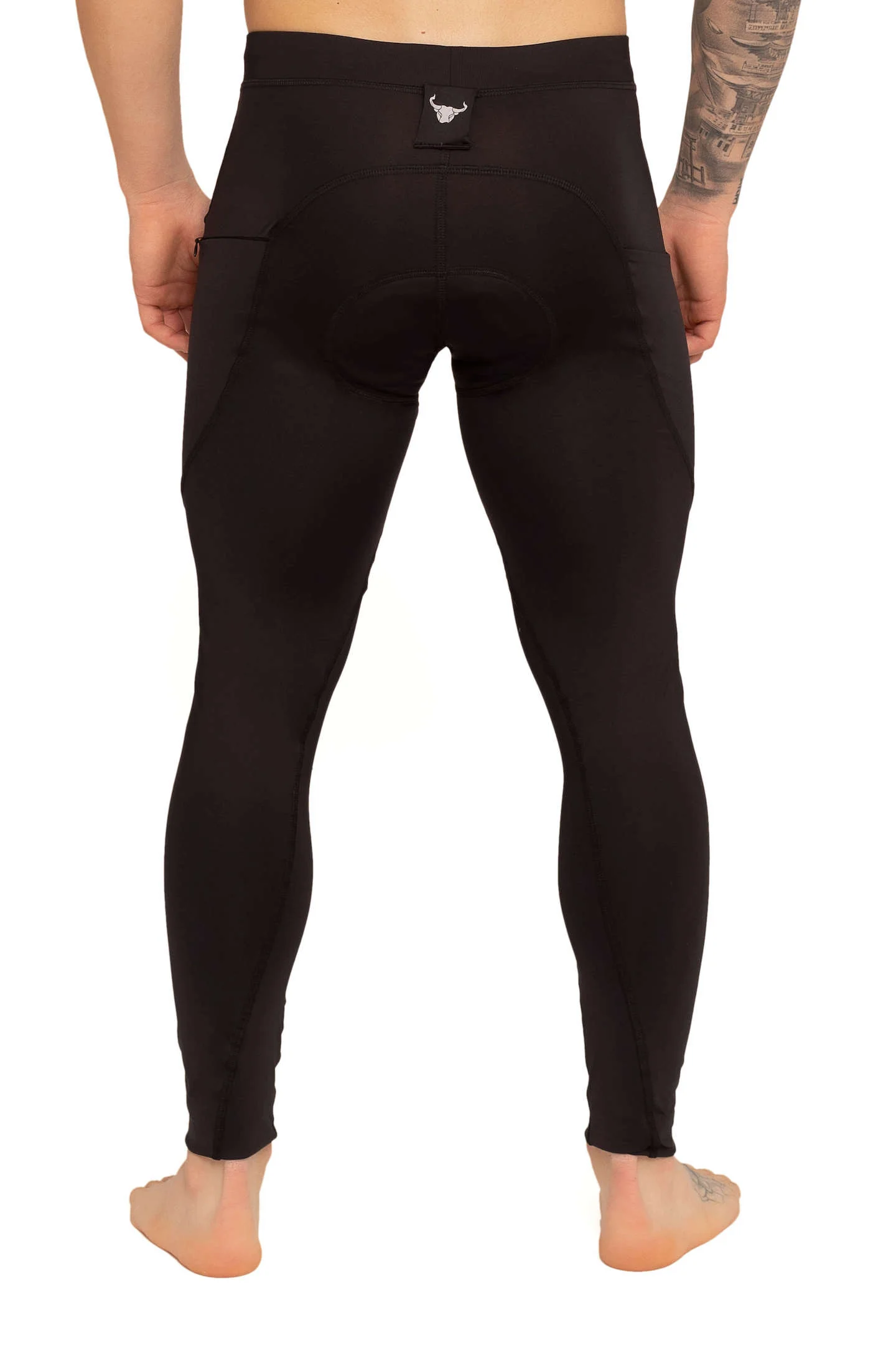 Black/Black Biker Tights (Seat Pad) - Image 8