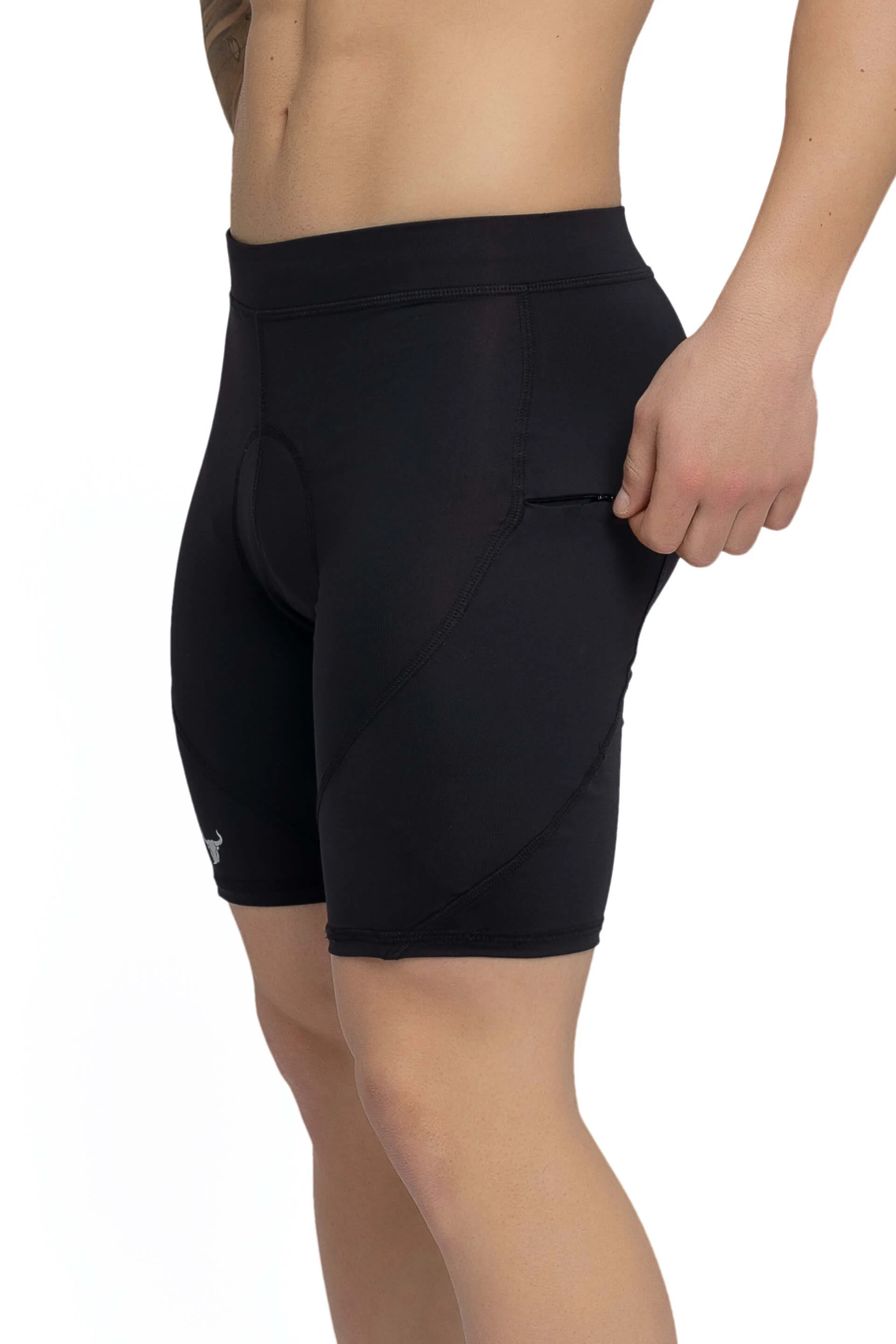 Black/Black Biker Shorts (Seat Pad) - Image 5
