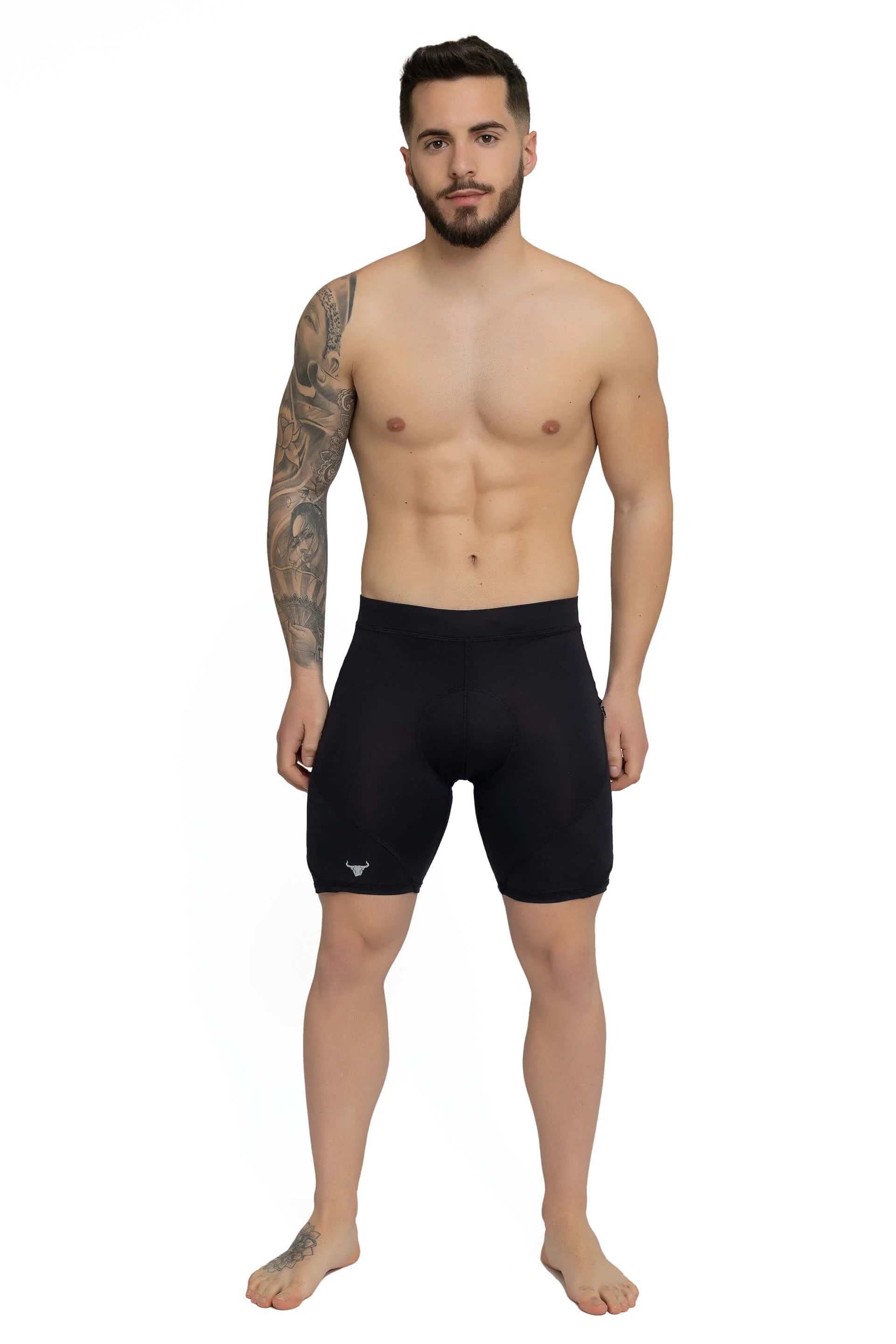 Black/Black Biker Shorts (Seat Pad) - Image 7