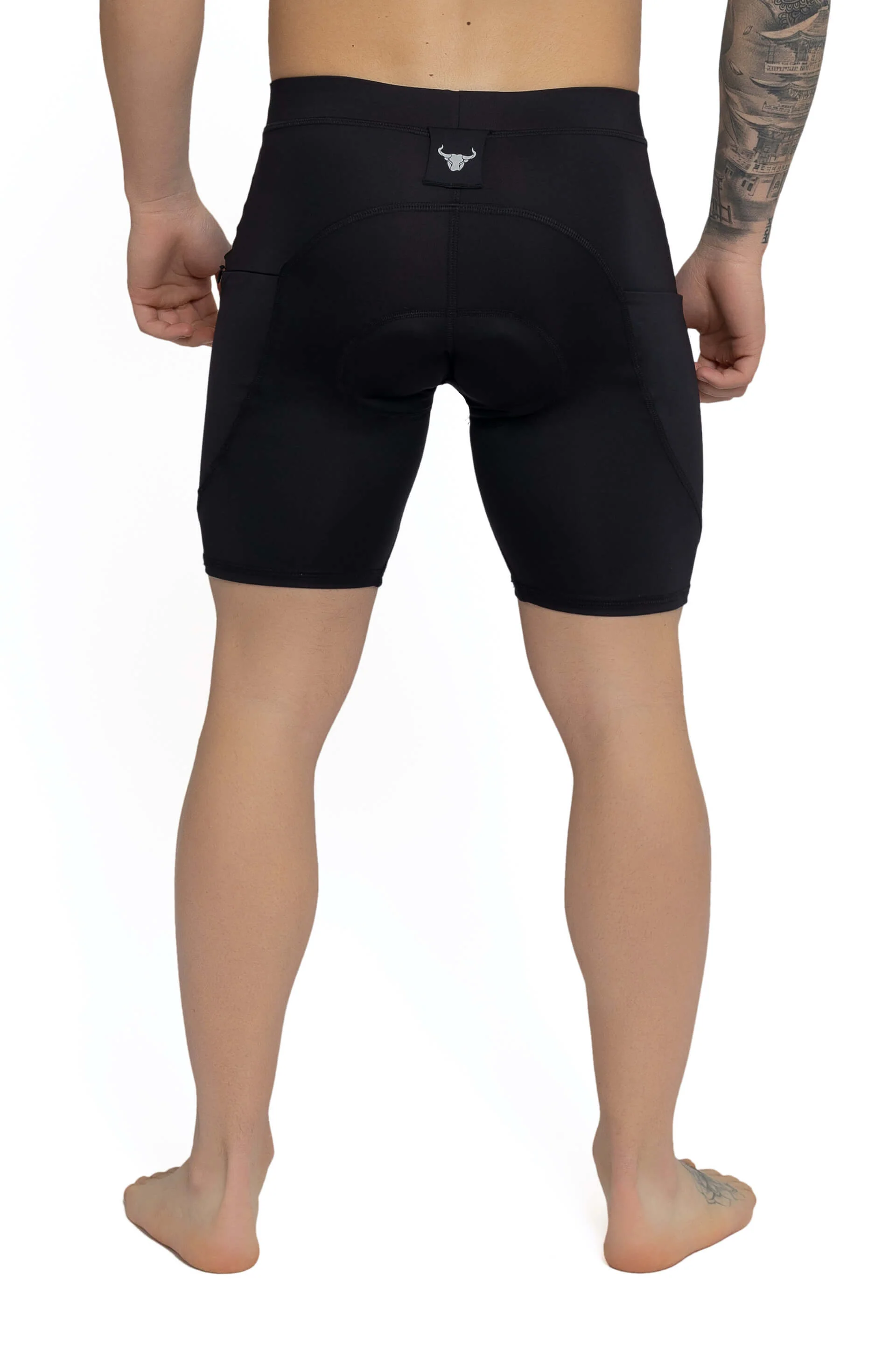 Black/Black Biker Shorts (Seat Pad) - Image 8