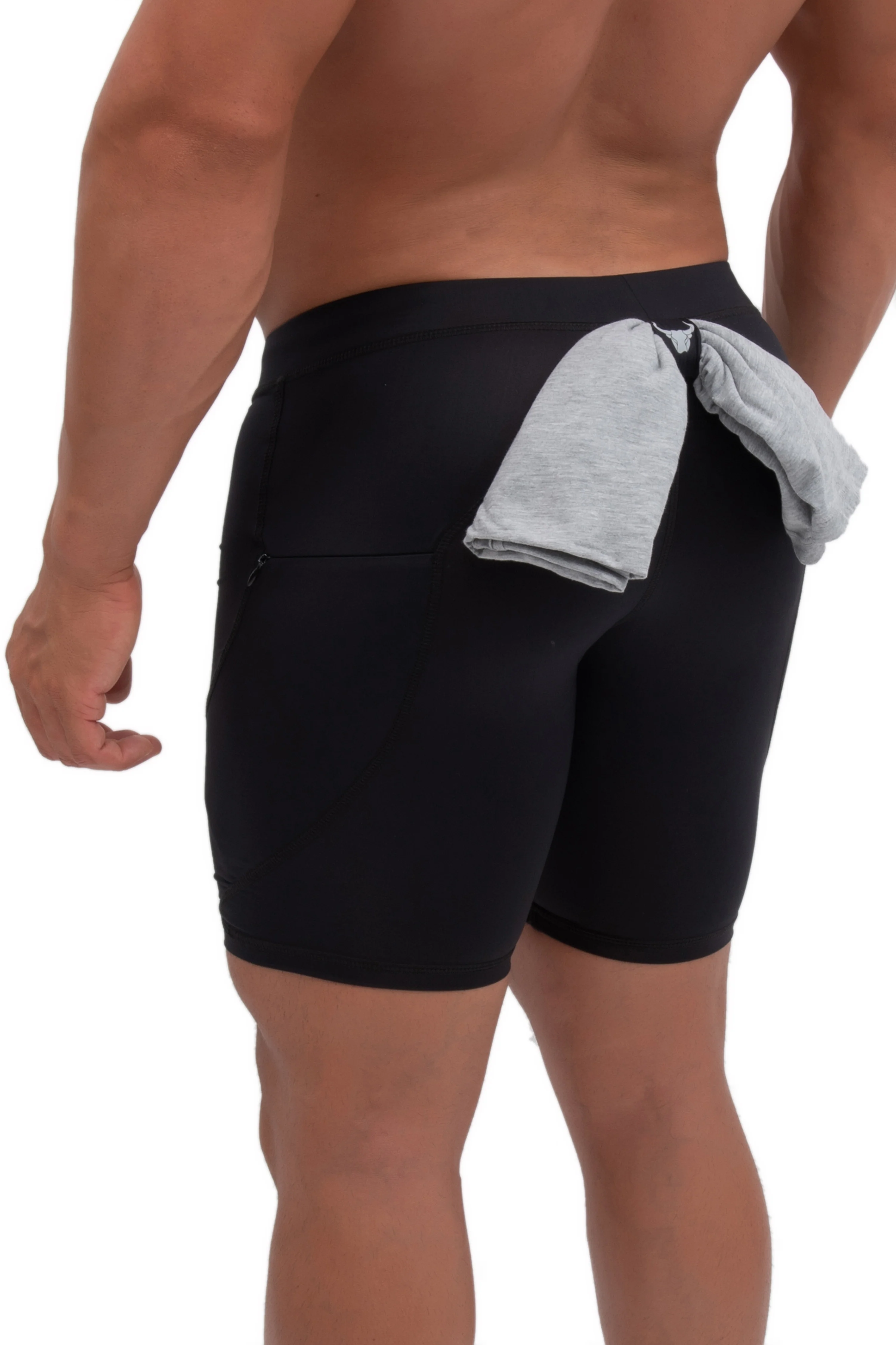 Black/Black Shorts - Image 3