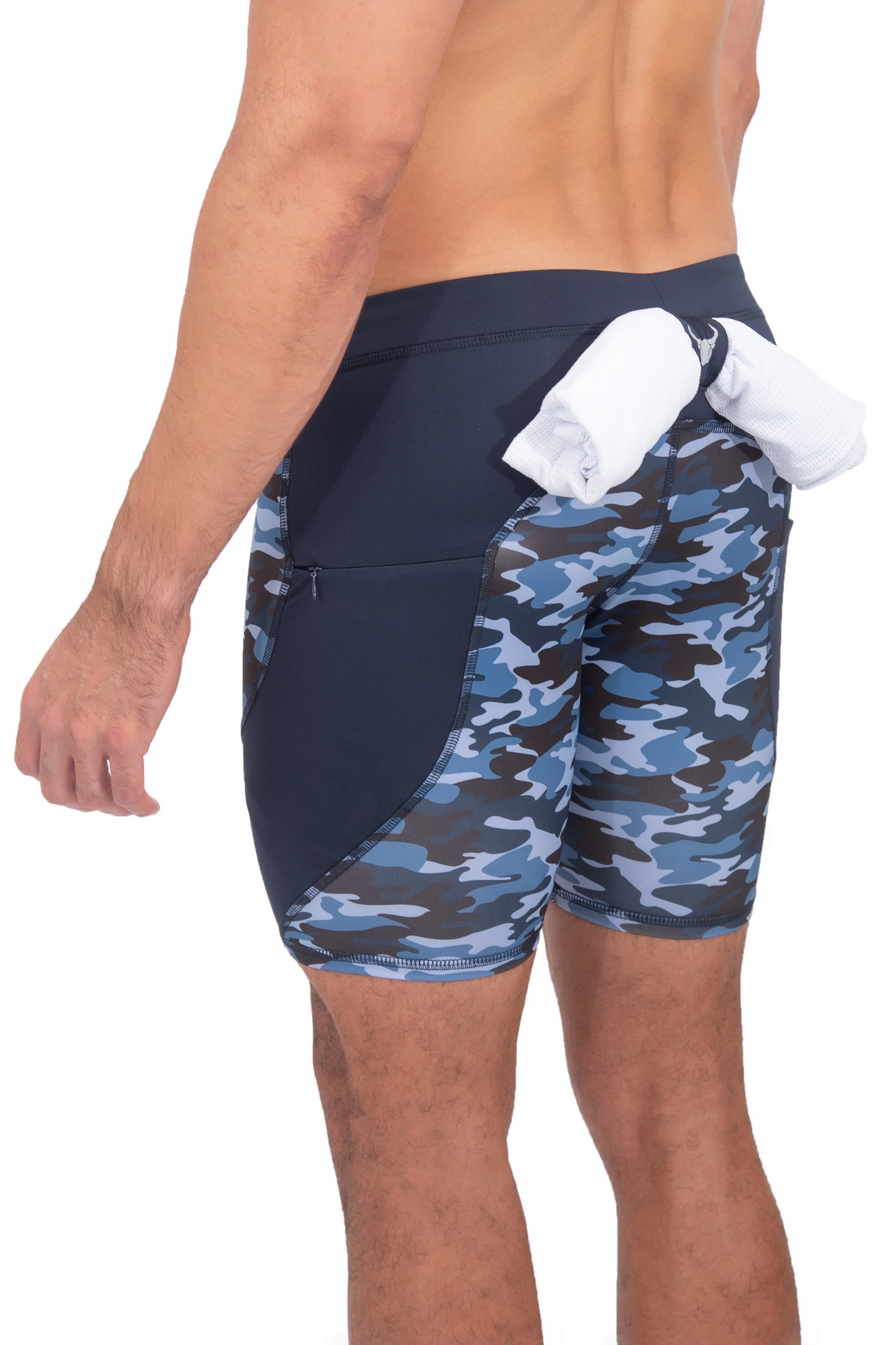 Blue Camo Shorts - Image 3