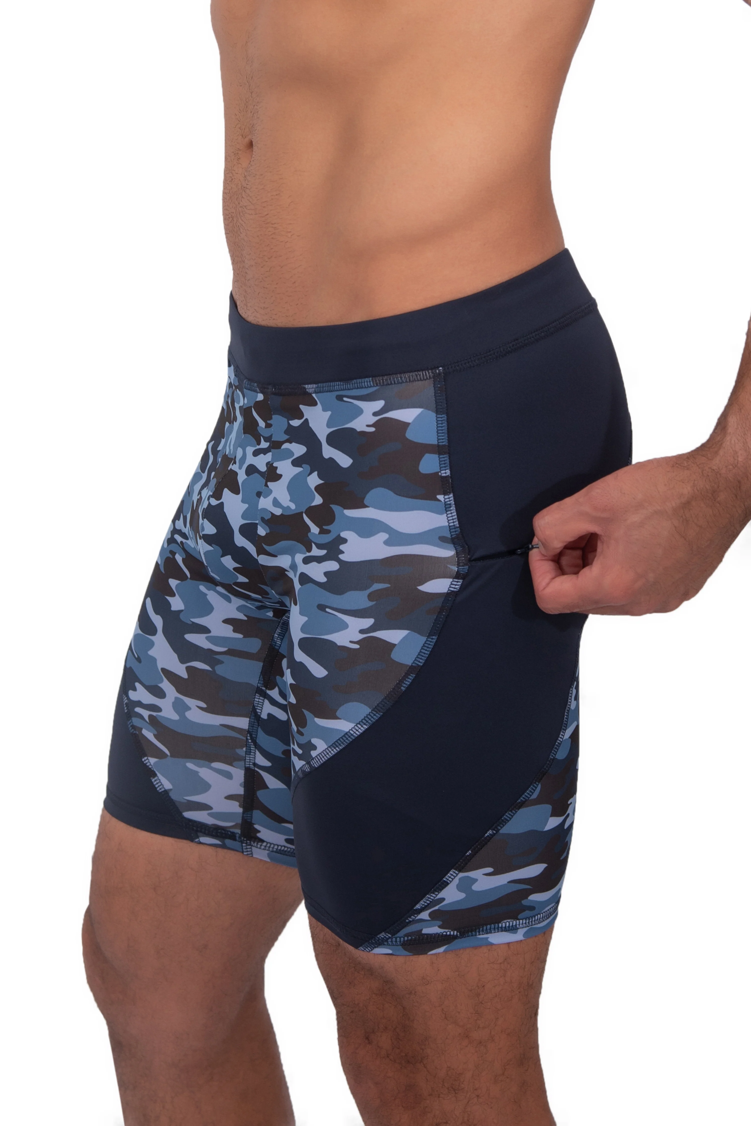Blue Camo Shorts - Image 4