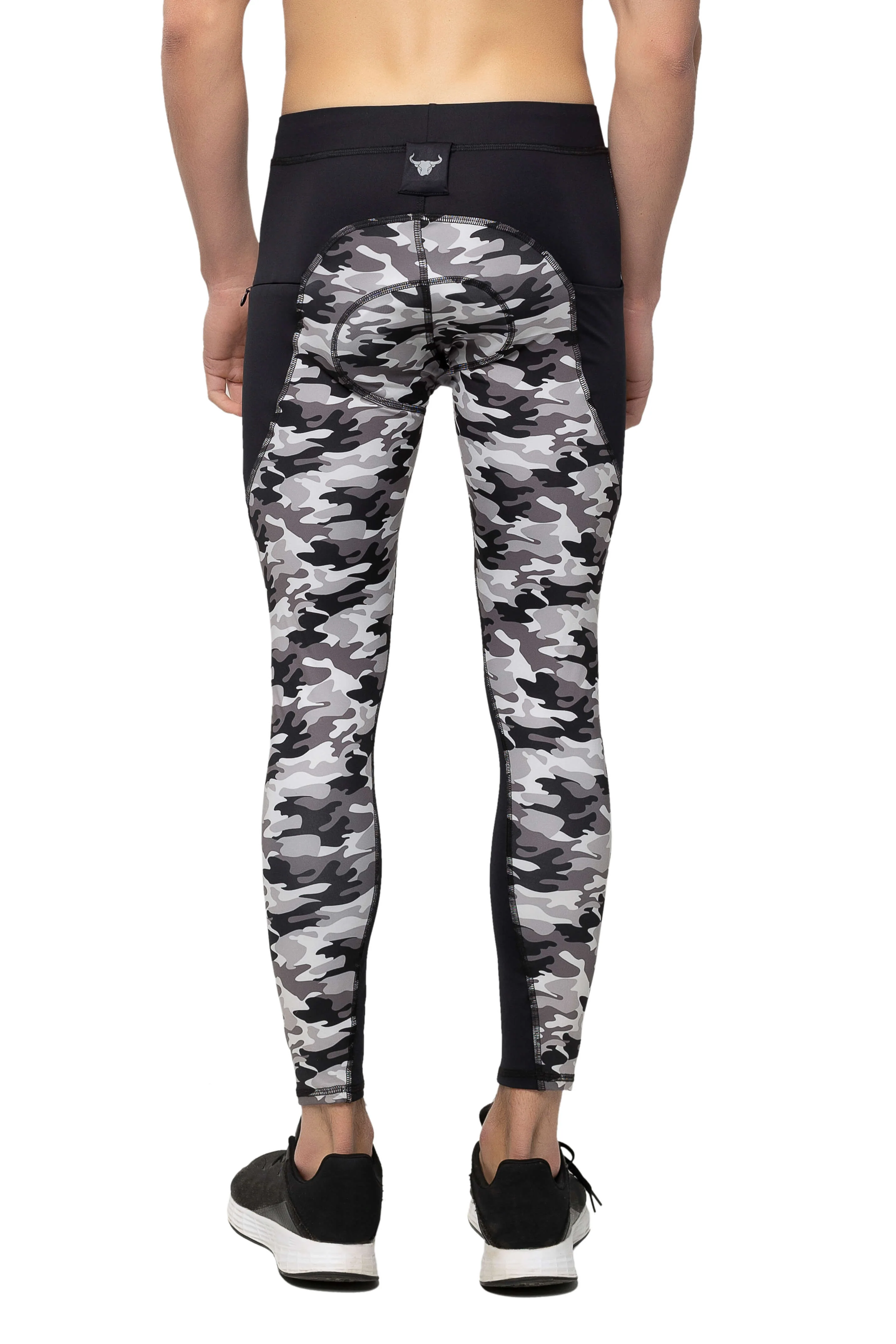 Gray Camo Biker Tights (Seat Pad) - Image 7
