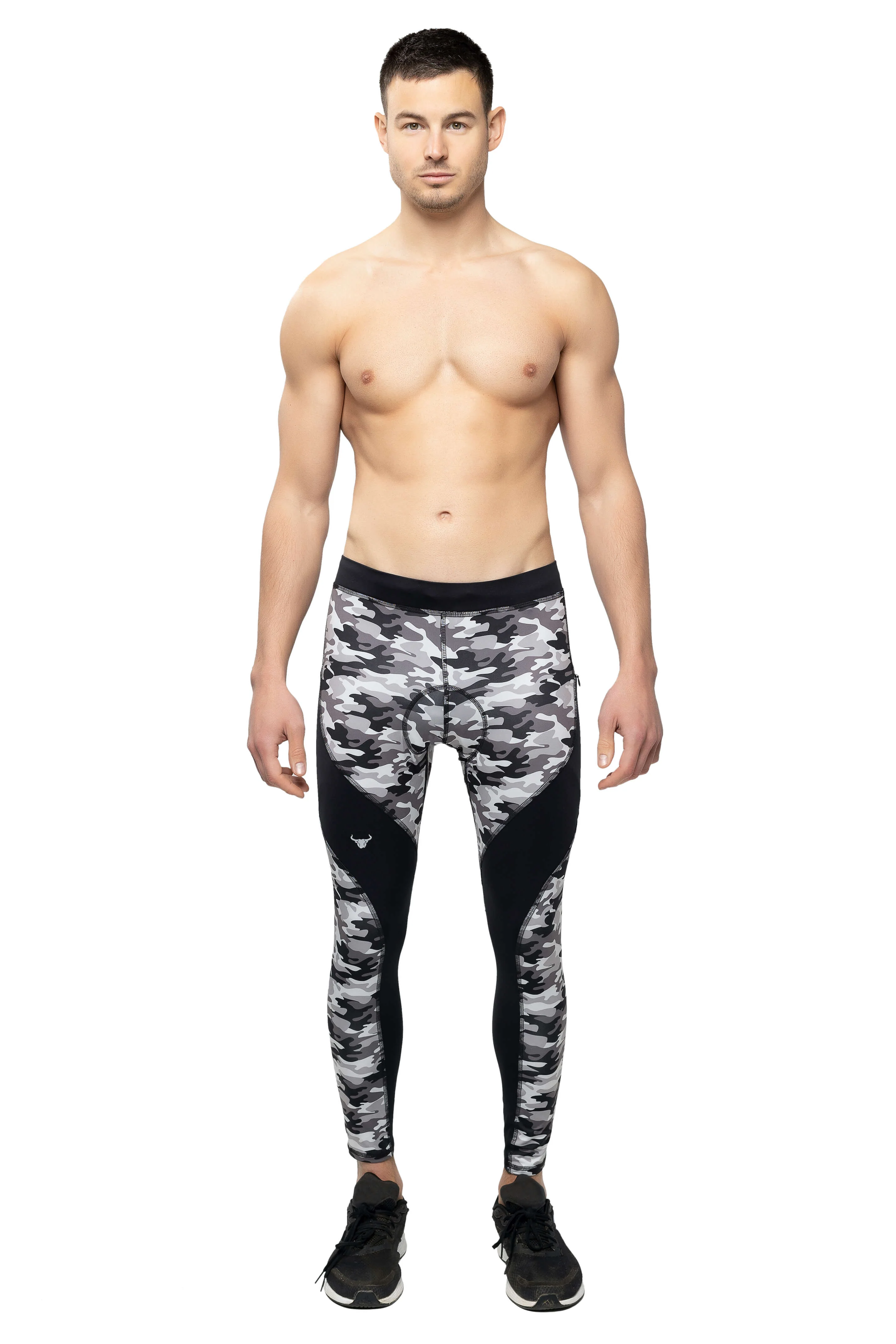 Gray Camo Biker Tights (Seat Pad) - Image 8