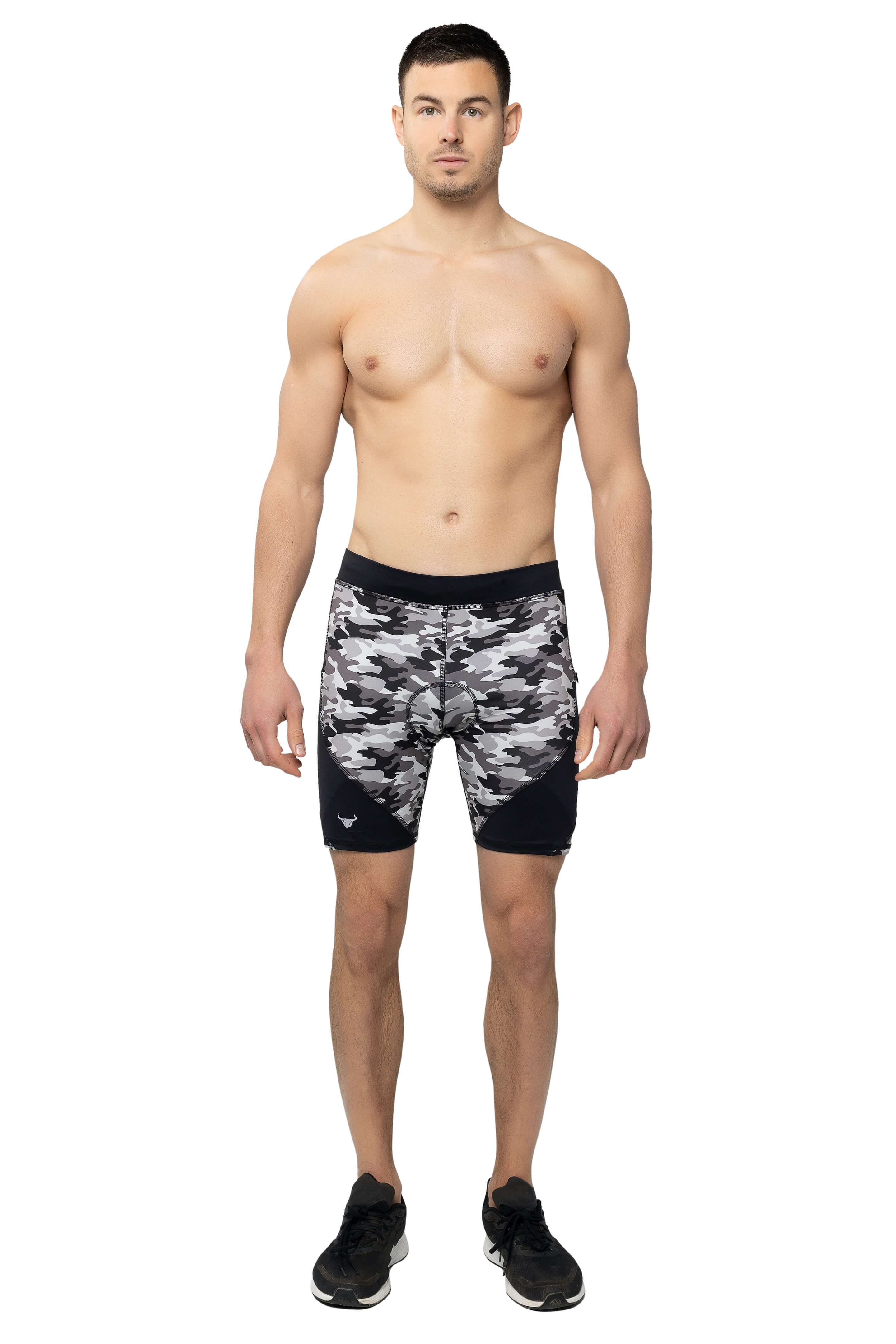 Gray Camo Biker Shorts (Seat Pad) - Image 7
