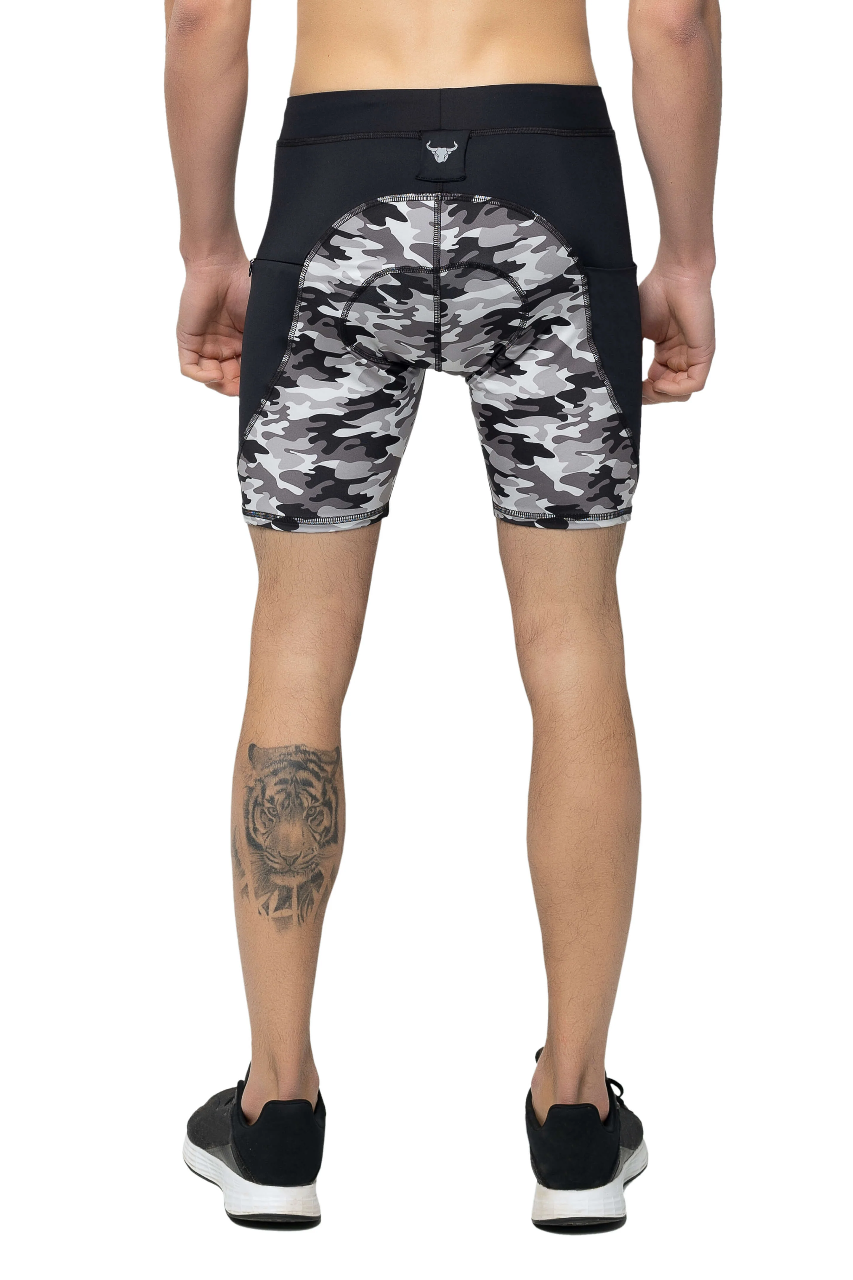 Gray Camo Biker Shorts (Seat Pad) - Image 8
