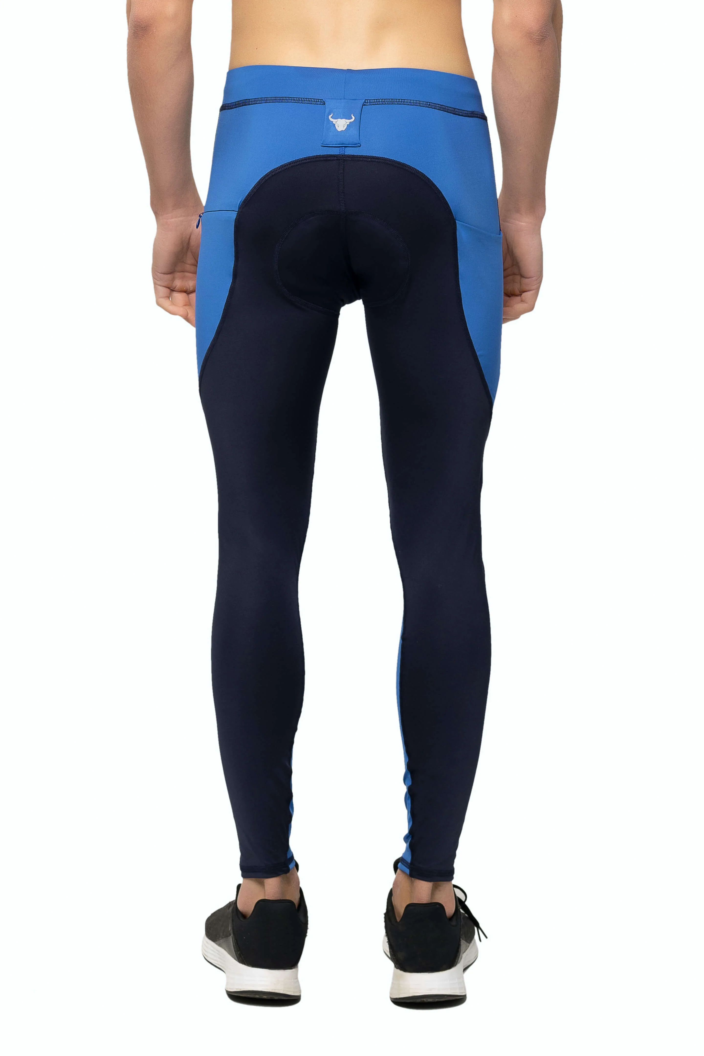 Navy/Blue Biker Tights (Seat Pad) - Image 8