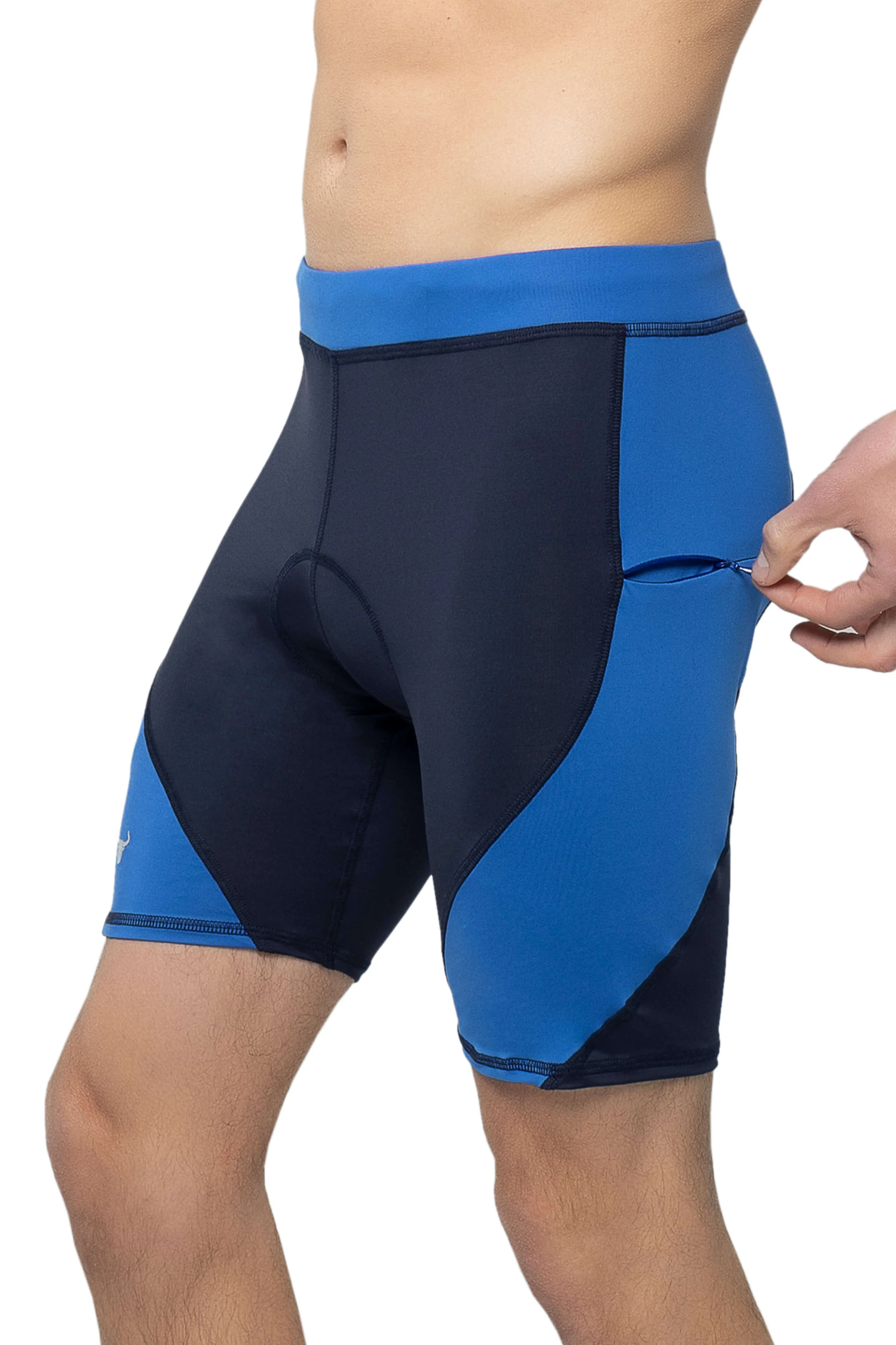 Navy/Blue Biker Shorts (Seat Pad) - Image 5