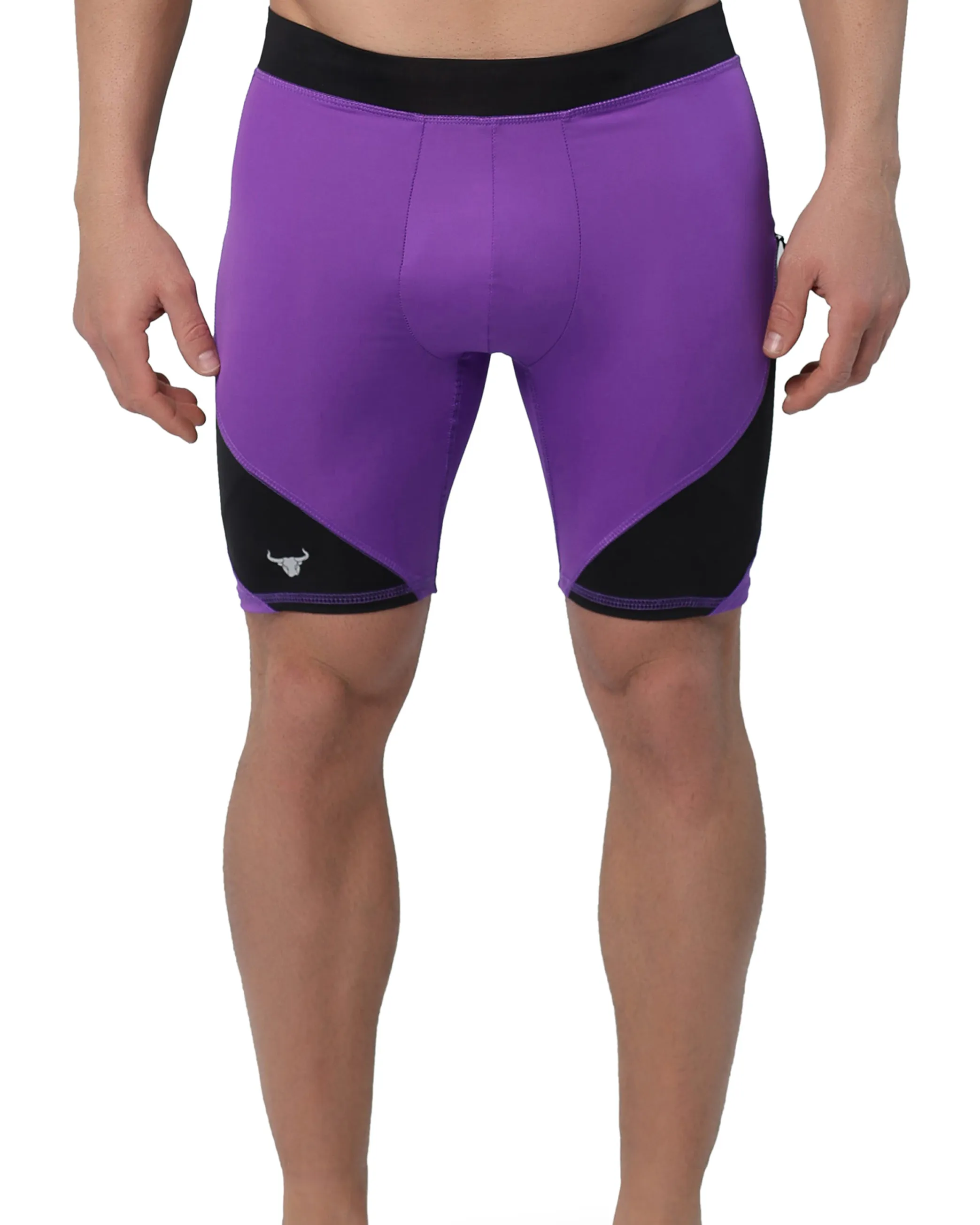 Purple/Black Shorts