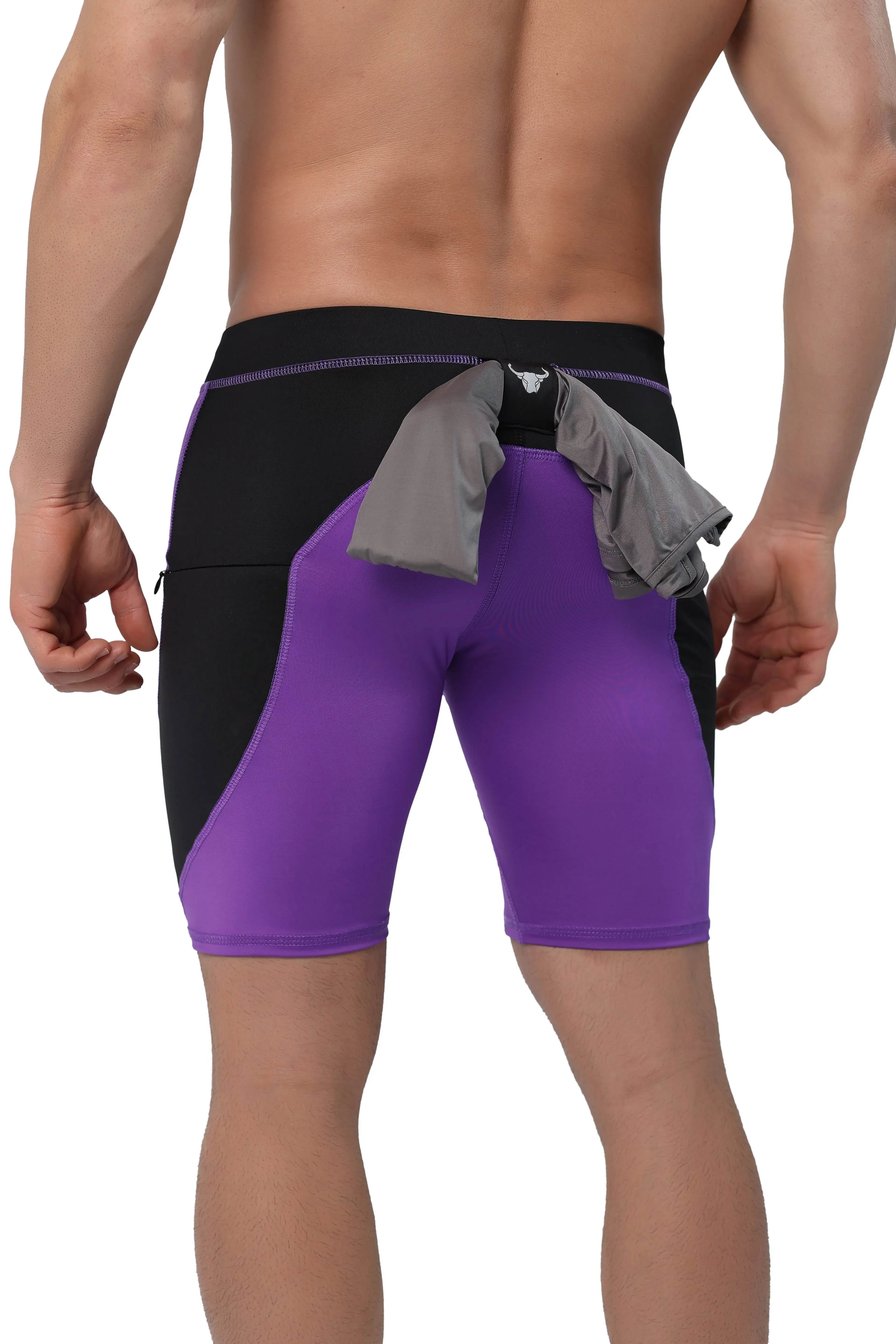 Purple/Black Shorts - Image 3