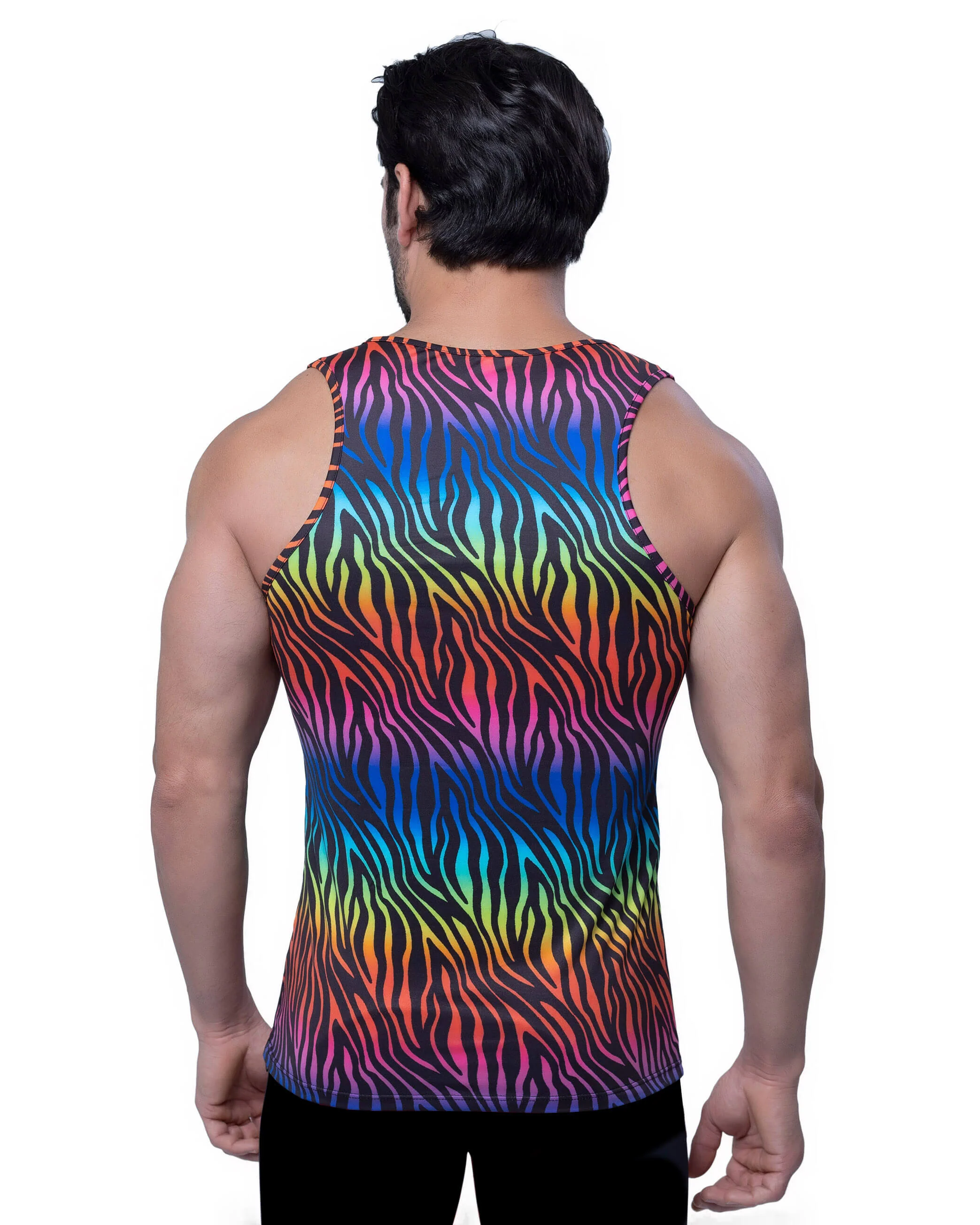 Pride Rainbow Tiger Tank Top - Image 3