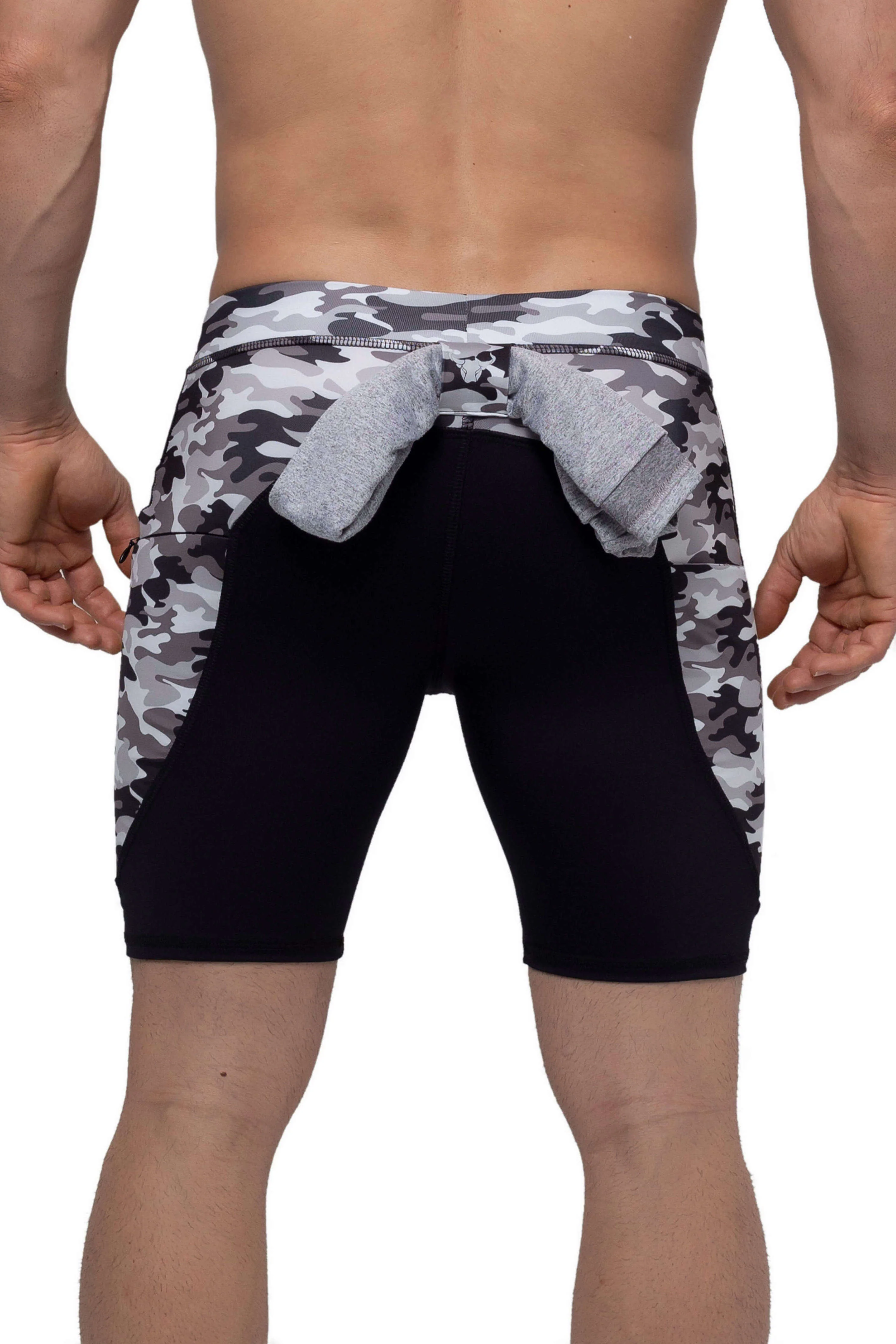 Reverse Gray Camo Shorts - Image 3
