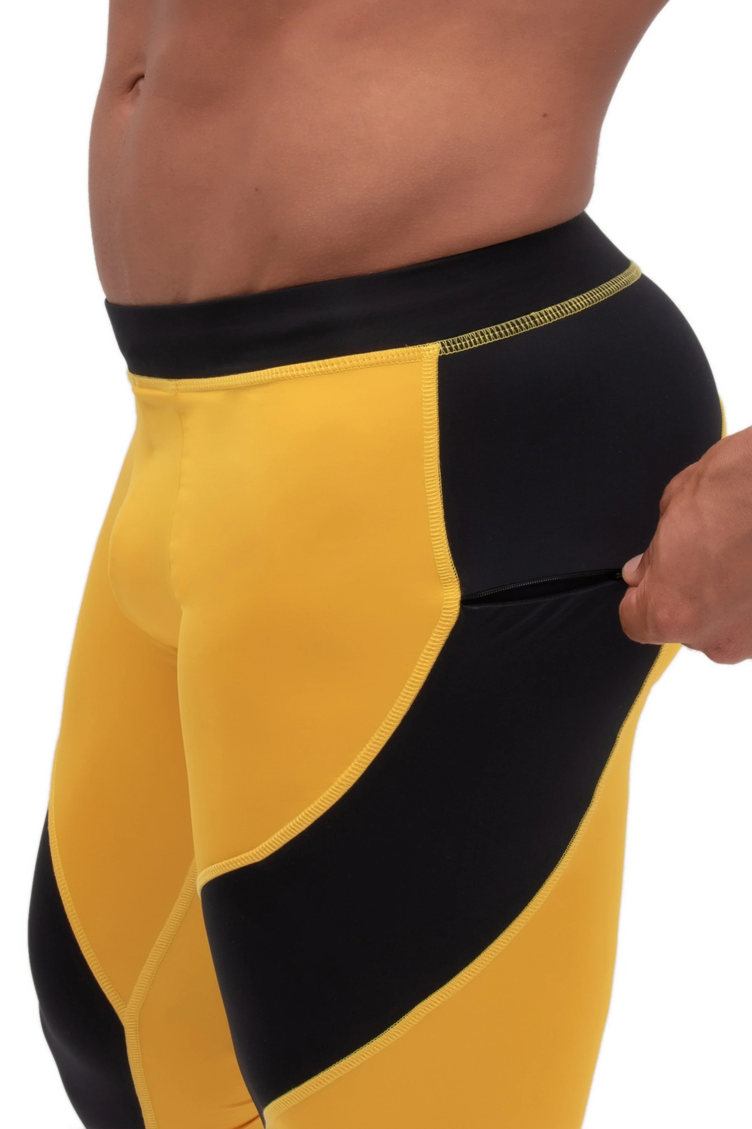 Yellow/Black Meggings - Image 4