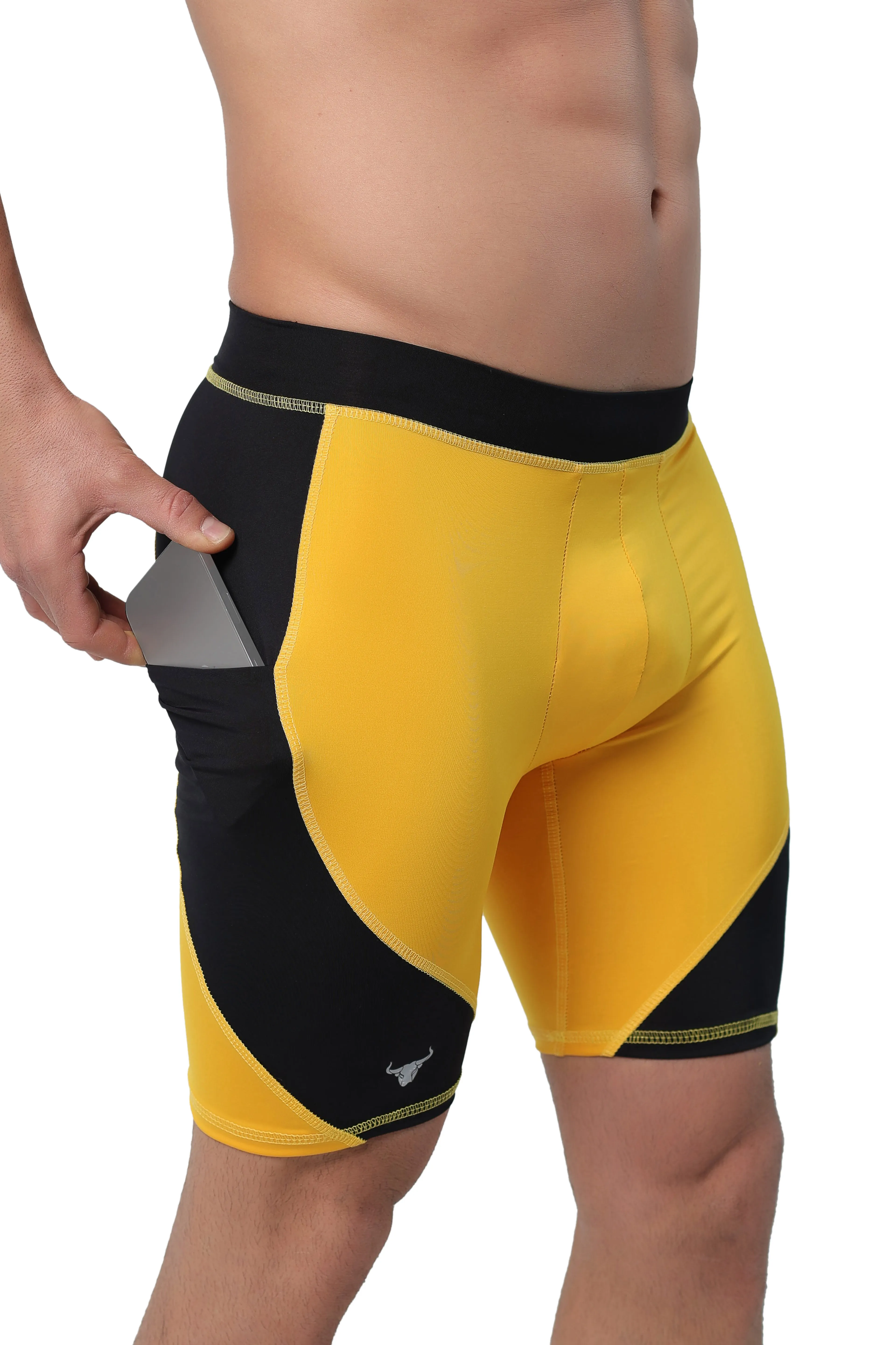 Yellow/Black Shorts - Image 2