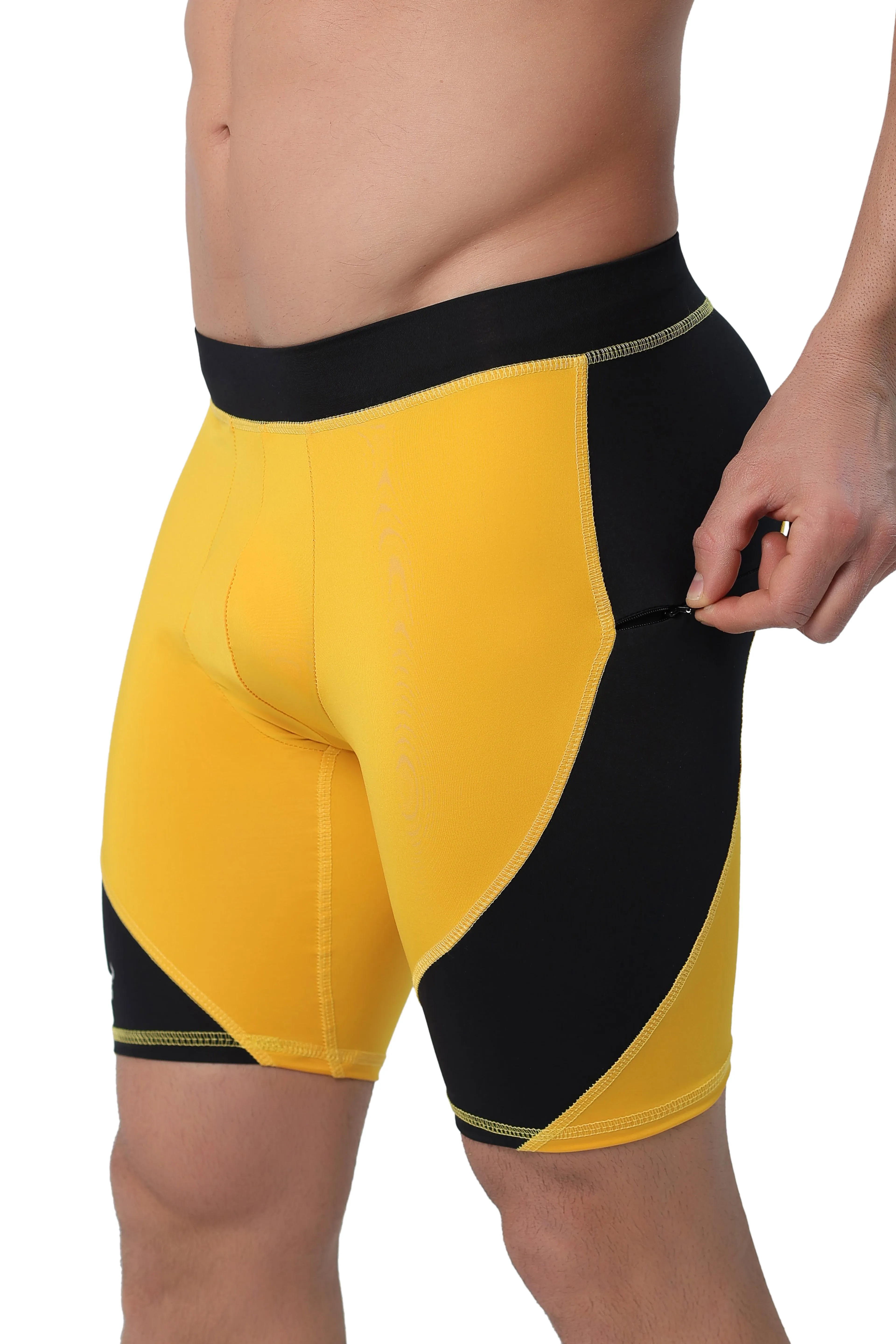 Yellow/Black Shorts - Image 4
